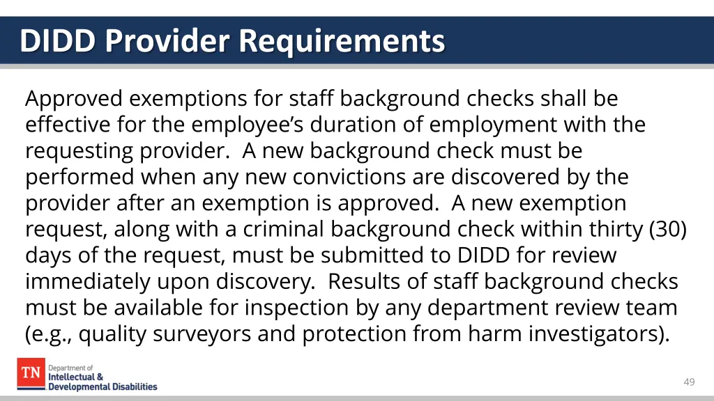 didd provider requirements 5