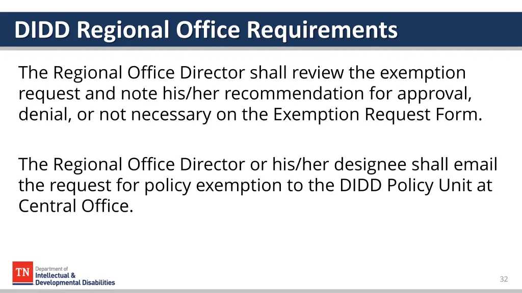 didd regional office requirements 1