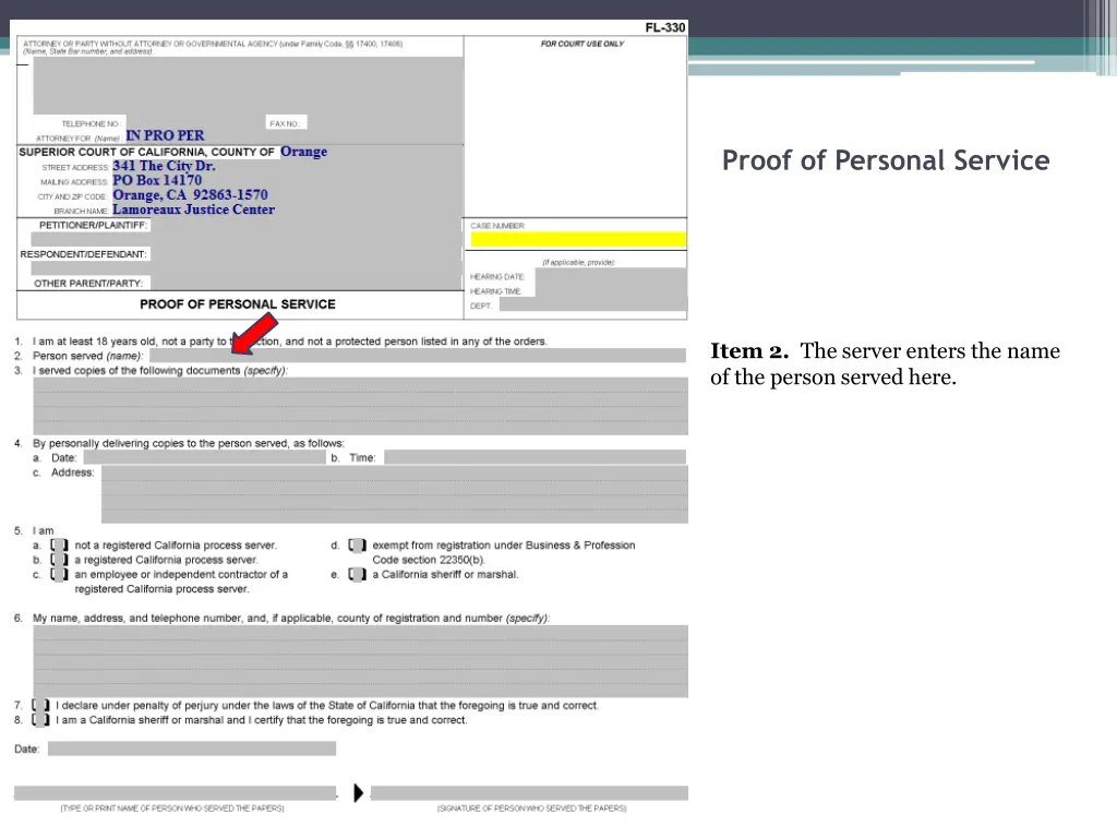 proof of personal service 3