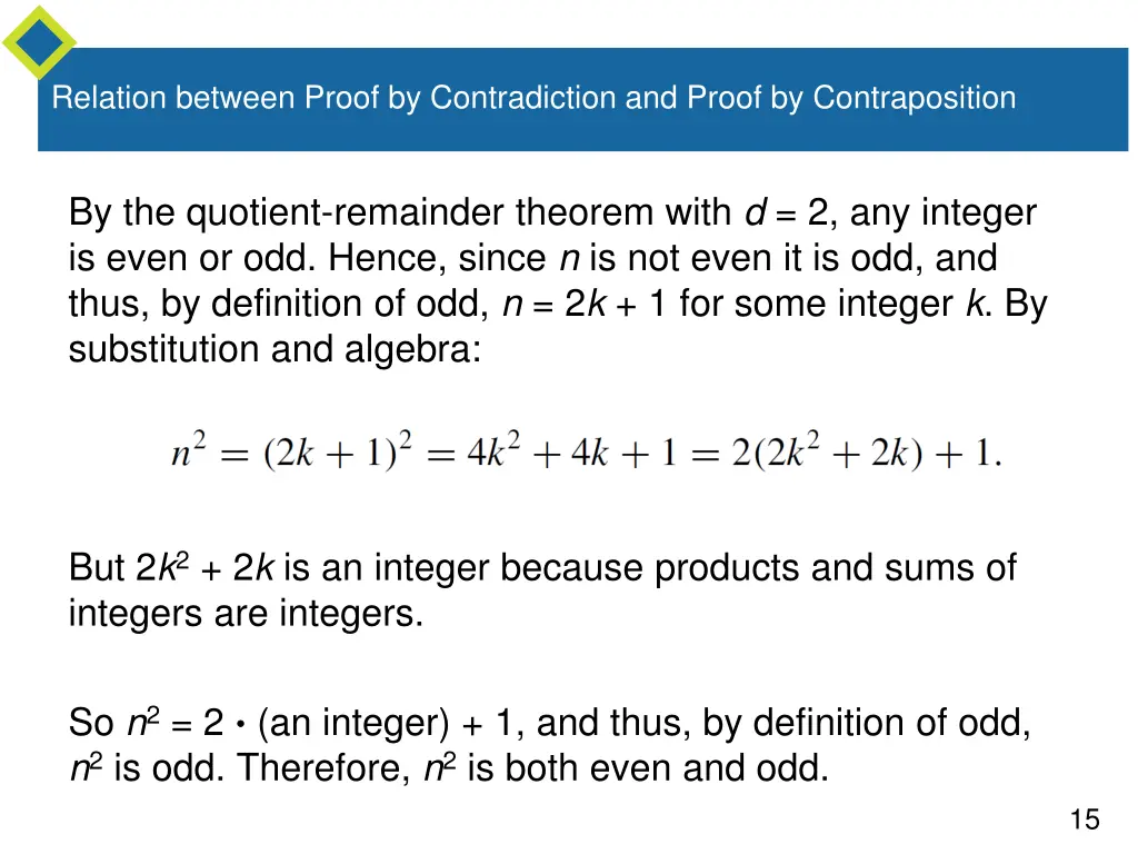 relation between proof by contradiction and proof 4