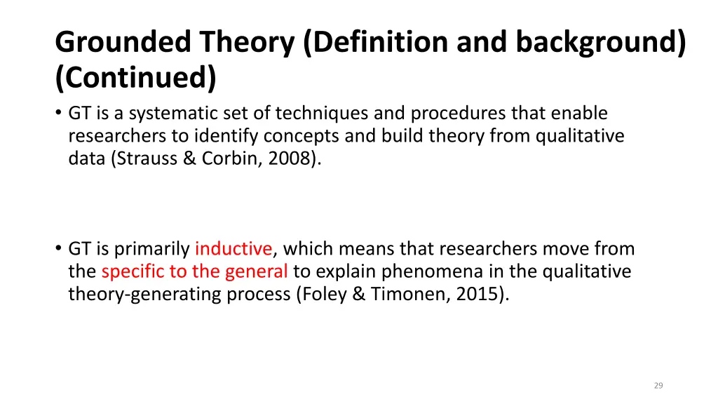 grounded theory definition and background 1