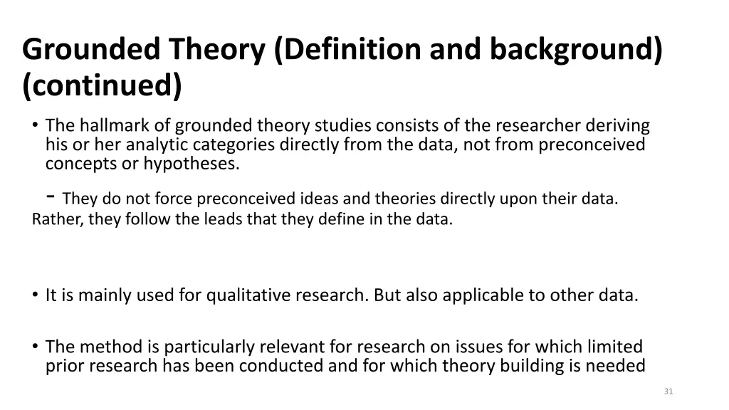 grounded theory definition and background 3