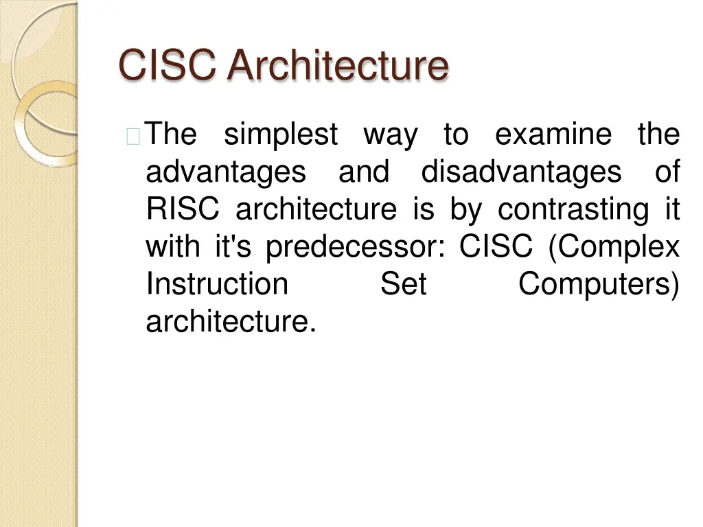 cisc architecture