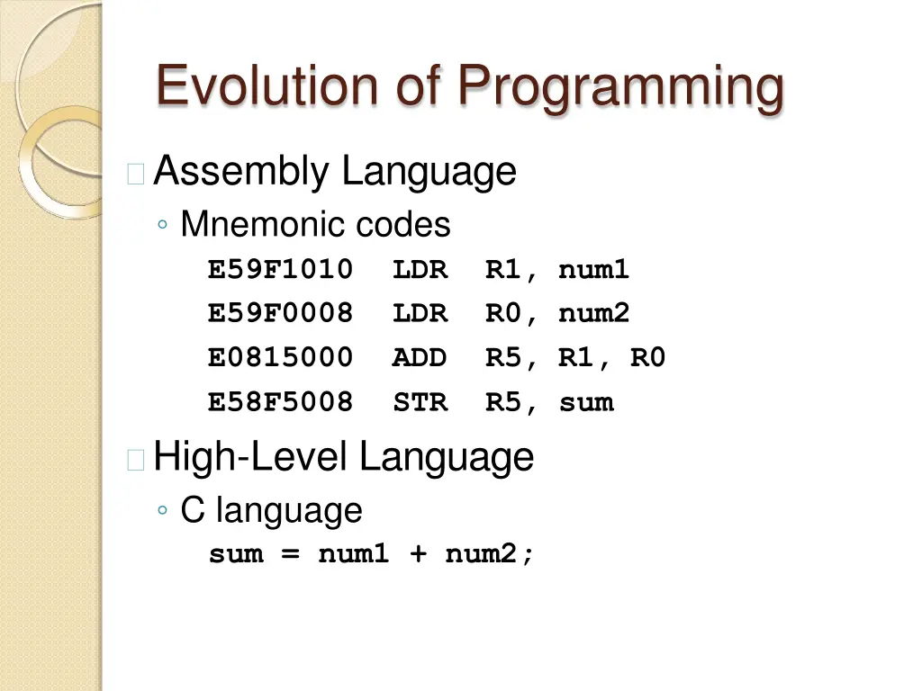 evolution of programming