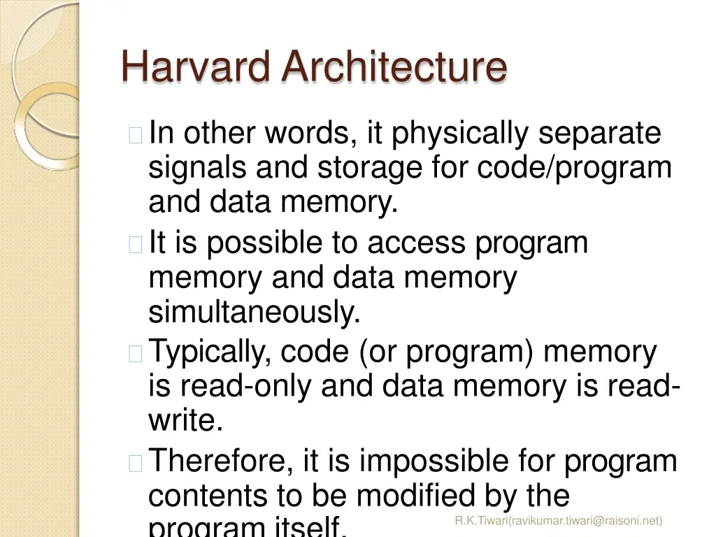 harvard architecture 1