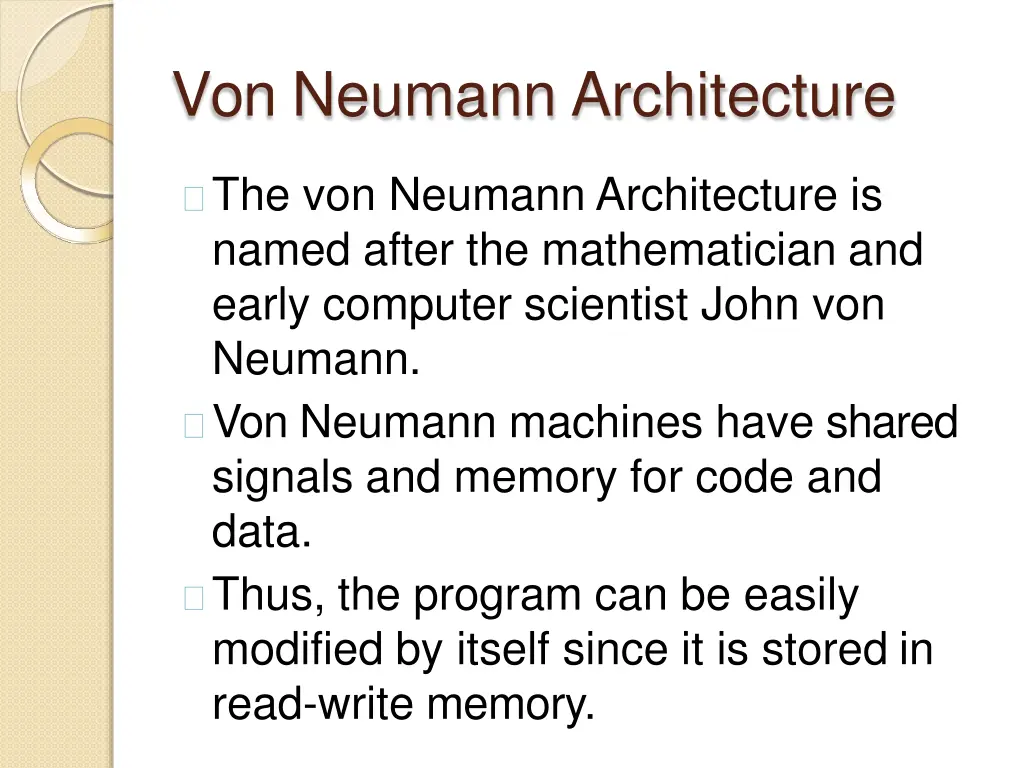 von neumann architecture