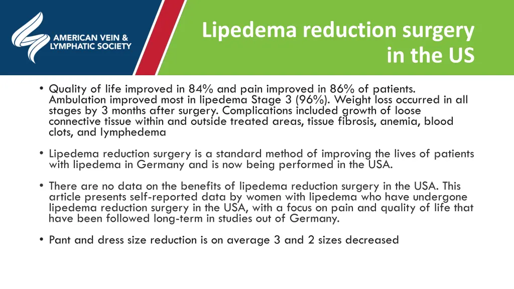 lipedema reduction surgery