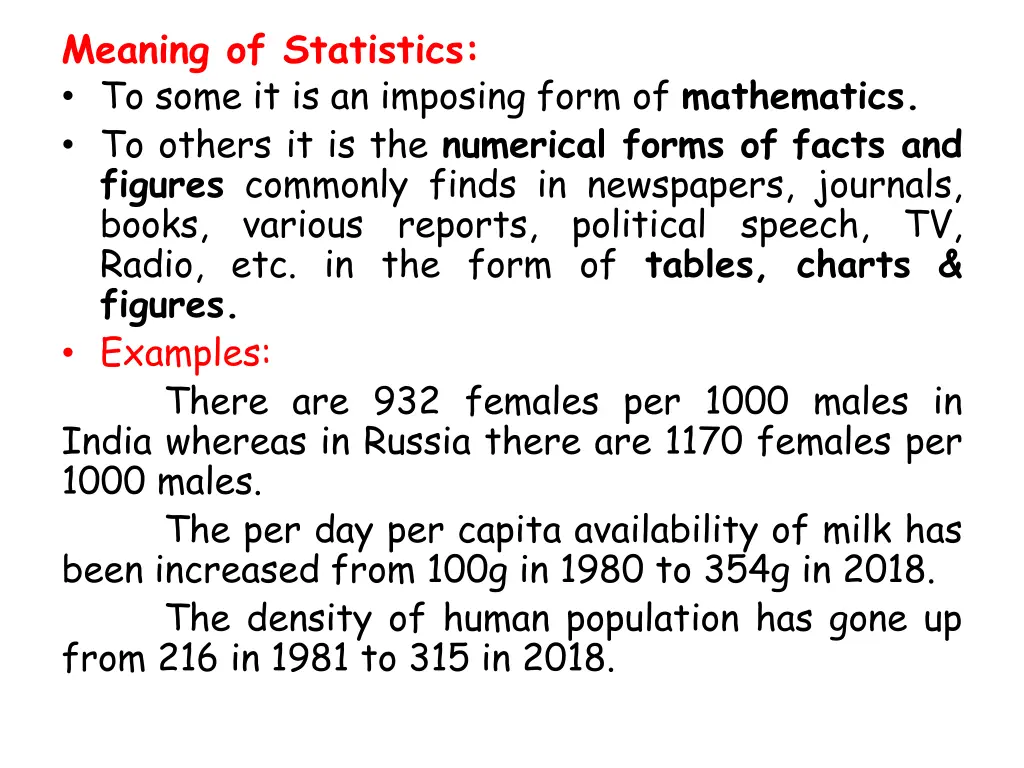 meaning of statistics to some it is an imposing