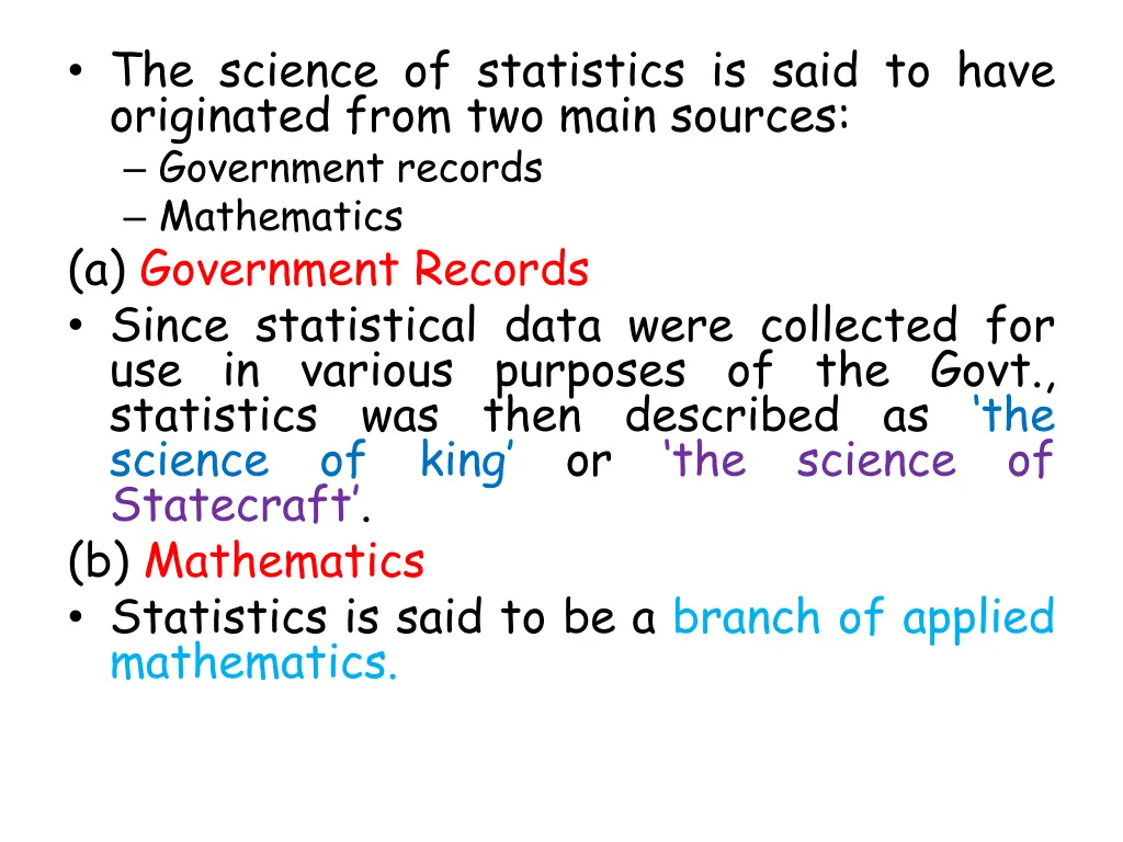 the science of statistics is said to have