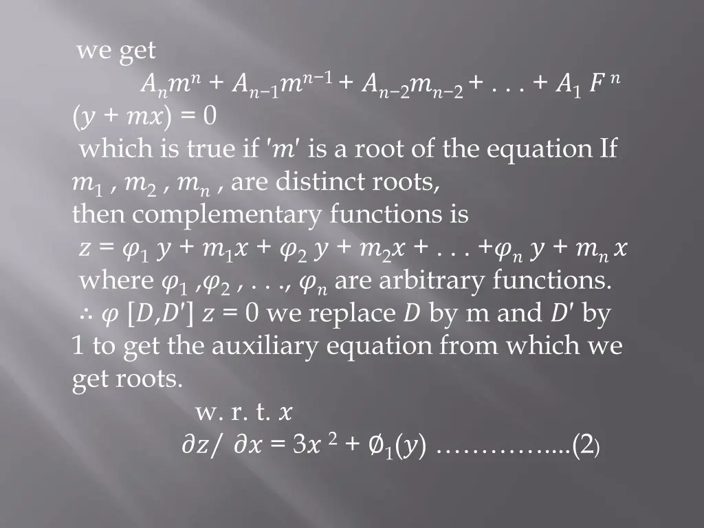 we get 1 1 2 2 1 0 which is true if is a root