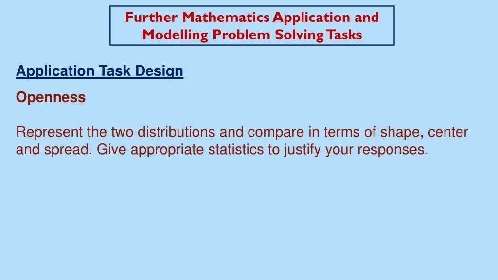 further mathematics application and modelling 2