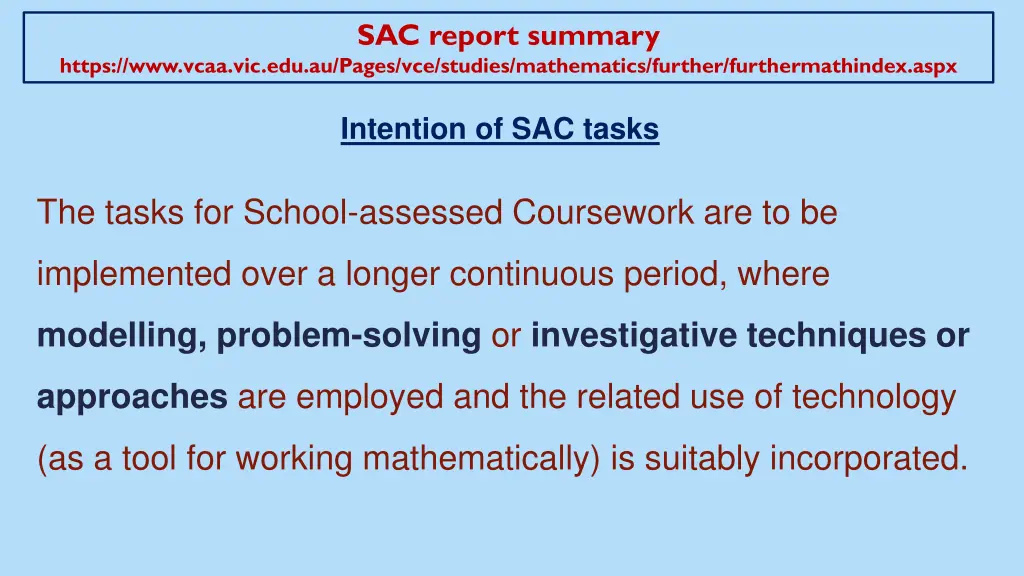 sac report summary 1