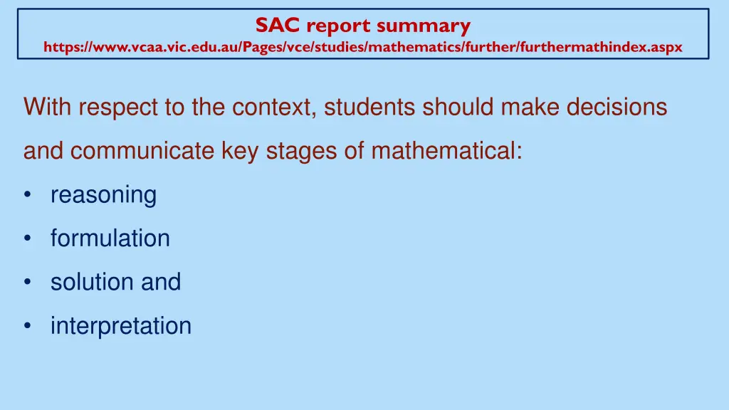 sac report summary 3