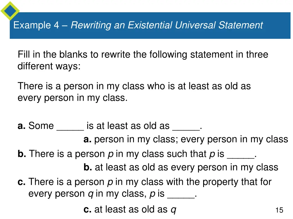 example 4 rewriting an existential universal