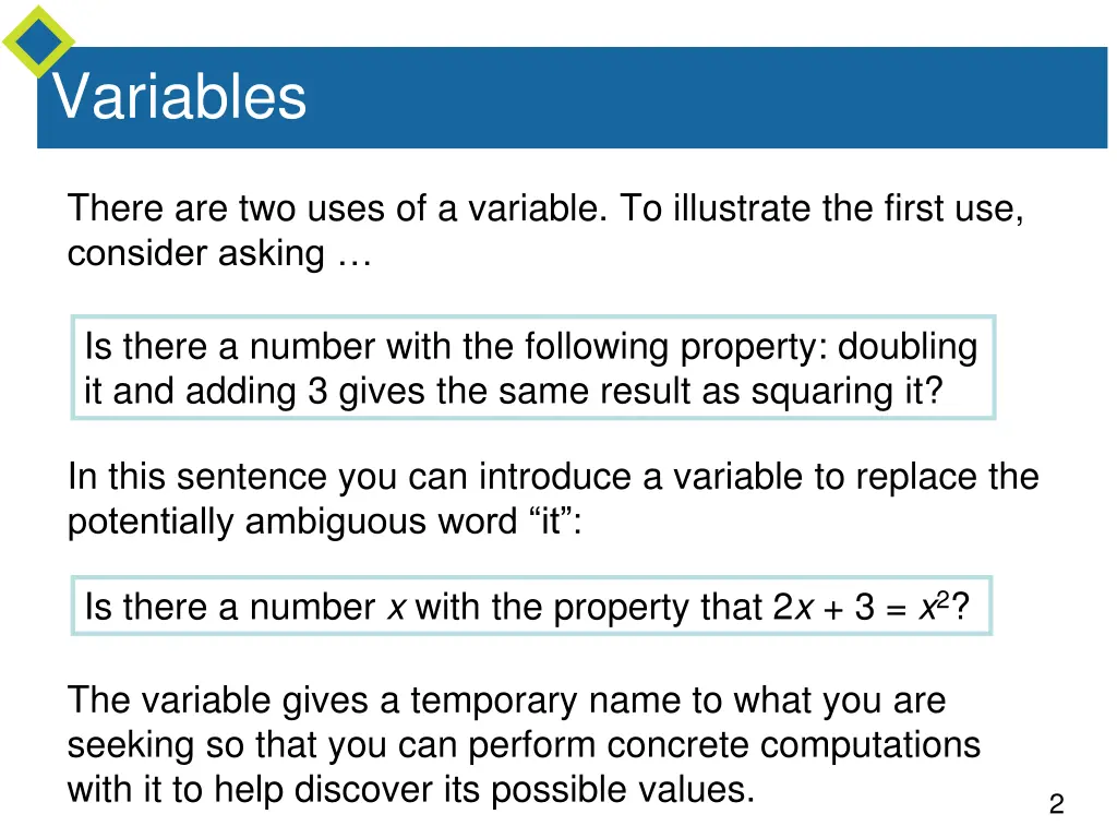 variables