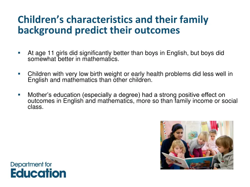 children s characteristics and their family