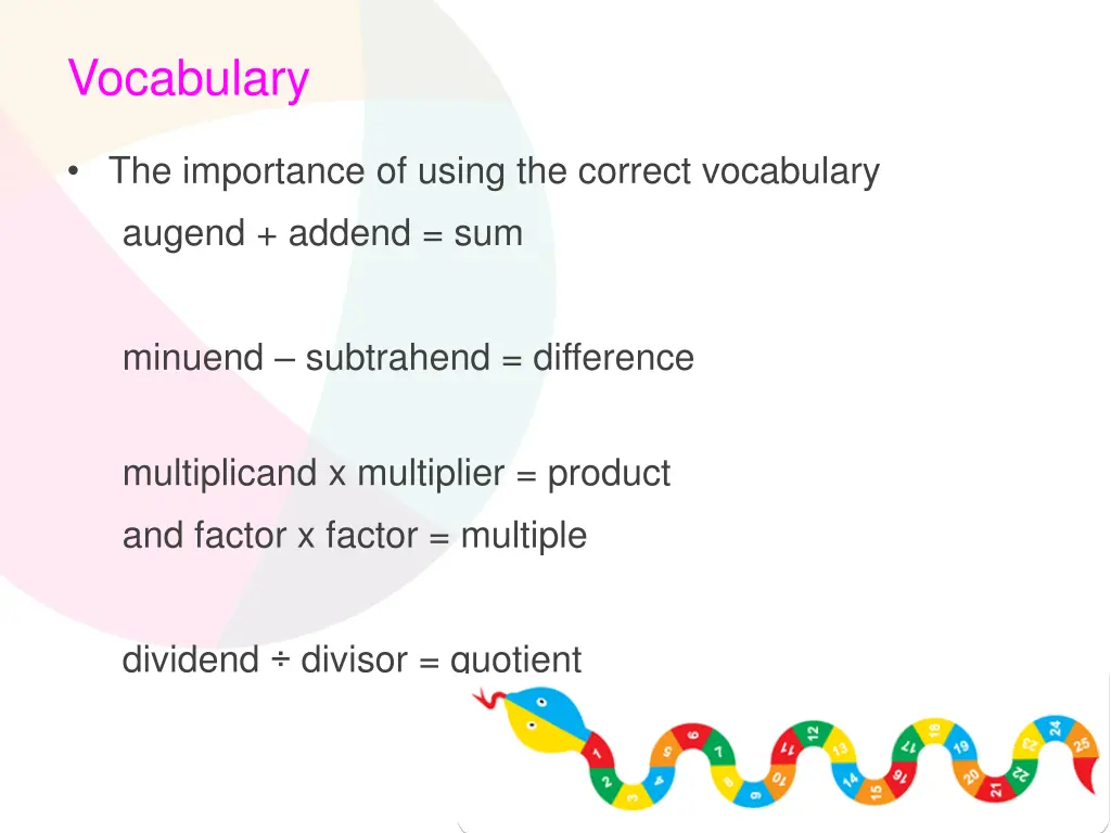 vocabulary