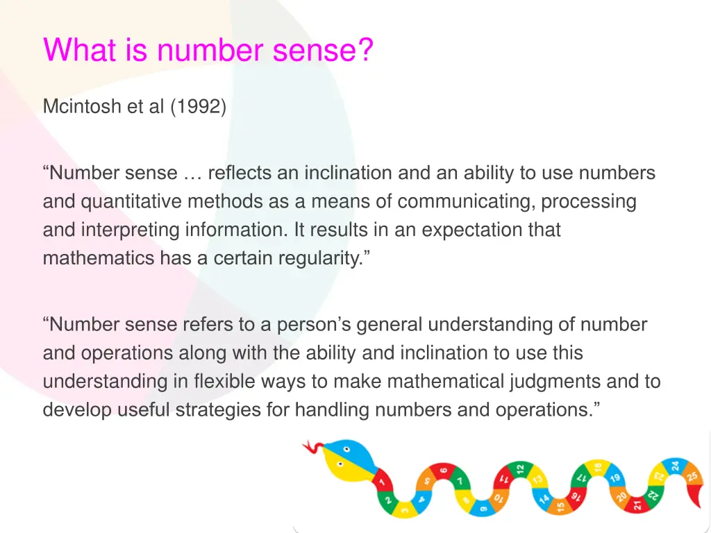 what is number sense