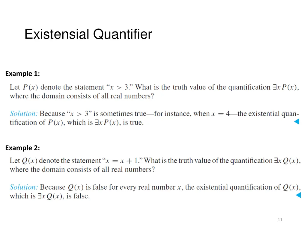 existensial quantifier 1