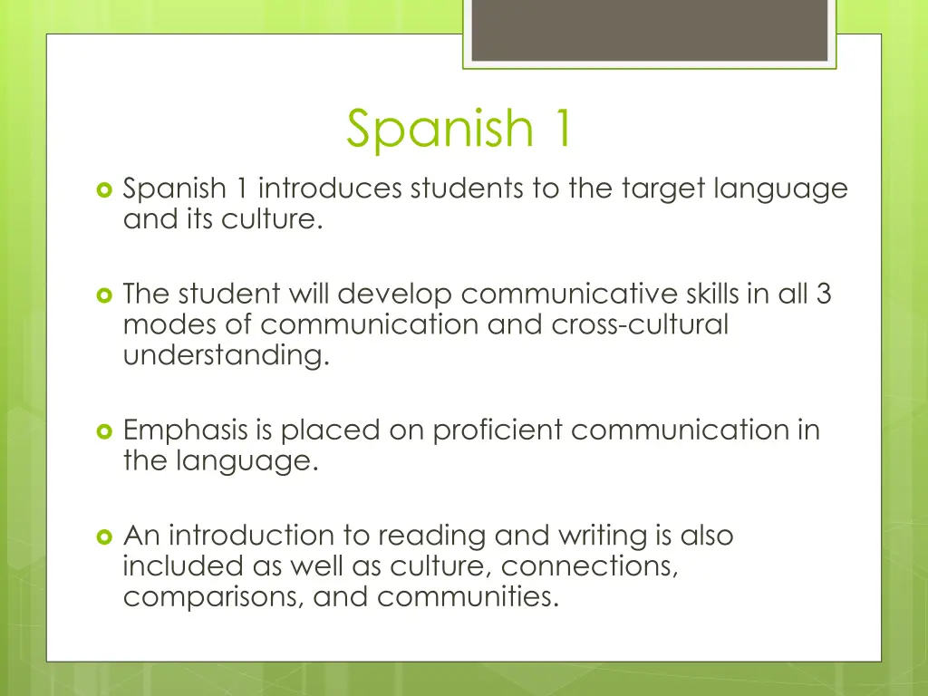 spanish 1