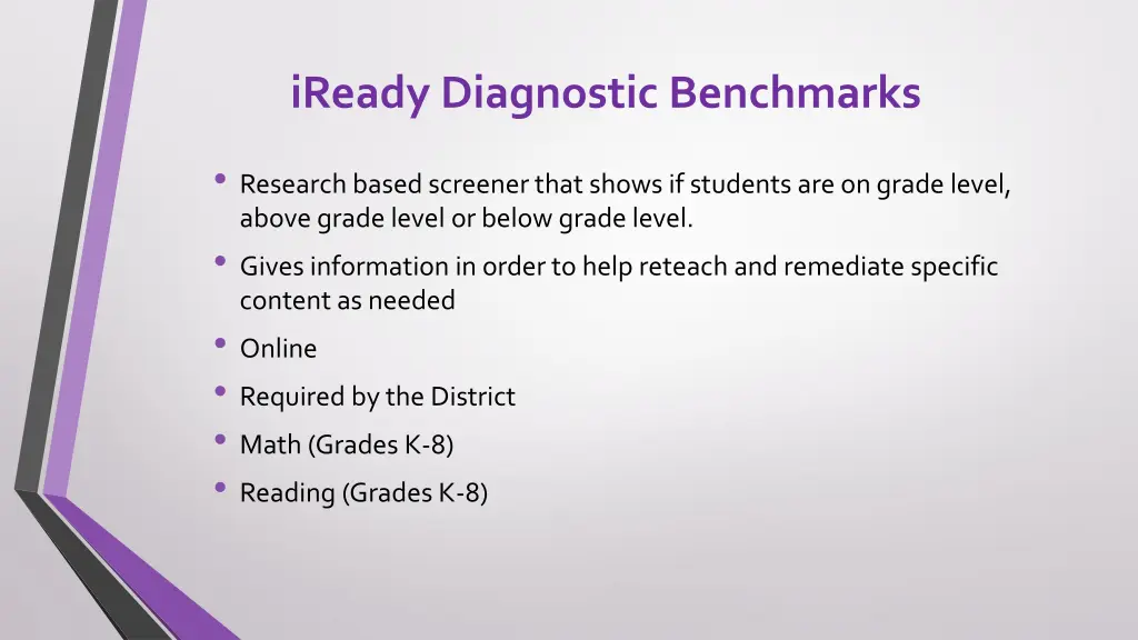 iready diagnostic benchmarks