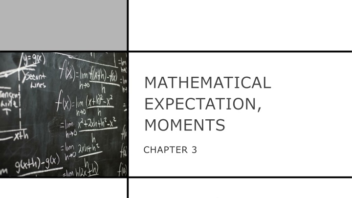 mathematical expectation moments