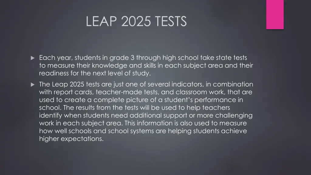 leap 2025 tests