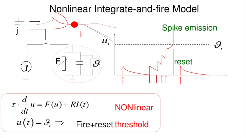 nonlinear integrate and fire model