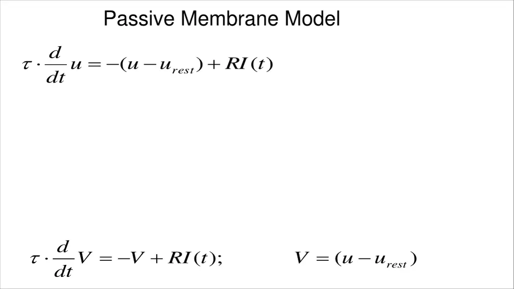 passive membrane model 2