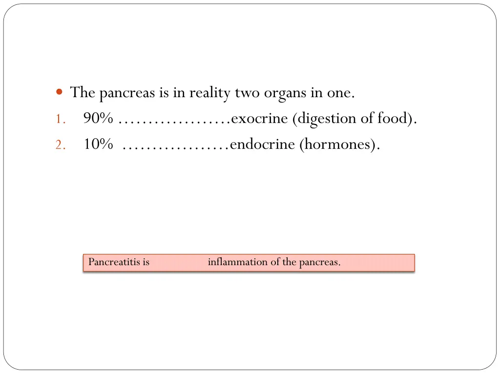 the pancreas is in reality two organs