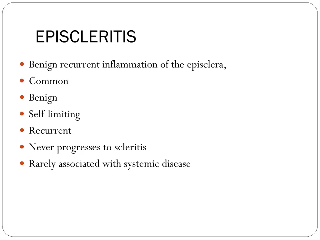 episcleritis