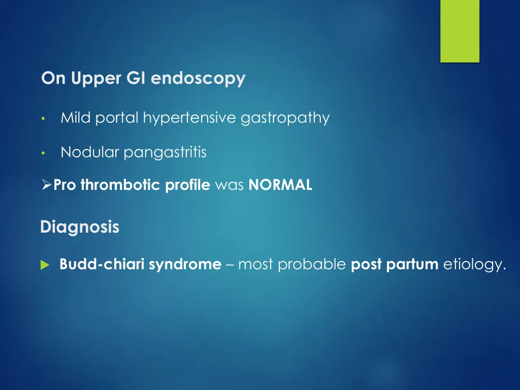 on upper gi endoscopy