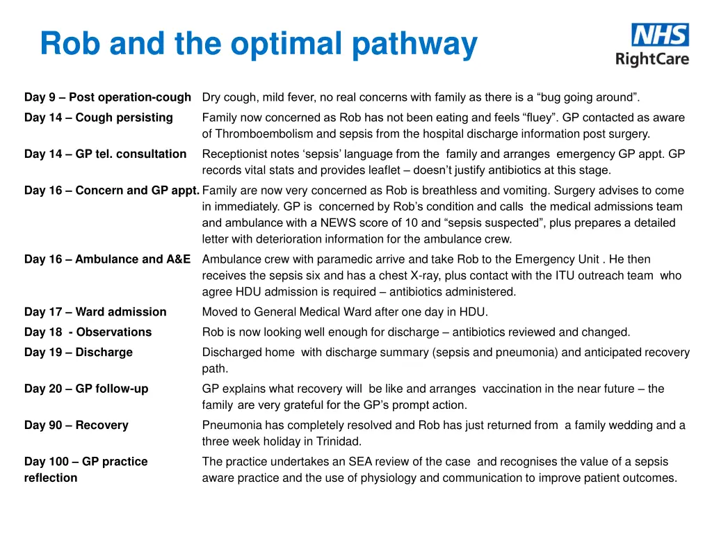 rob and the optimal pathway