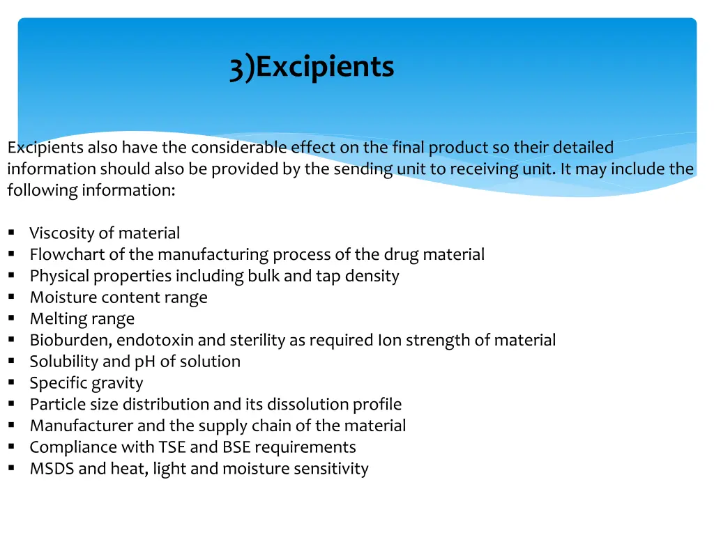 3 excipients