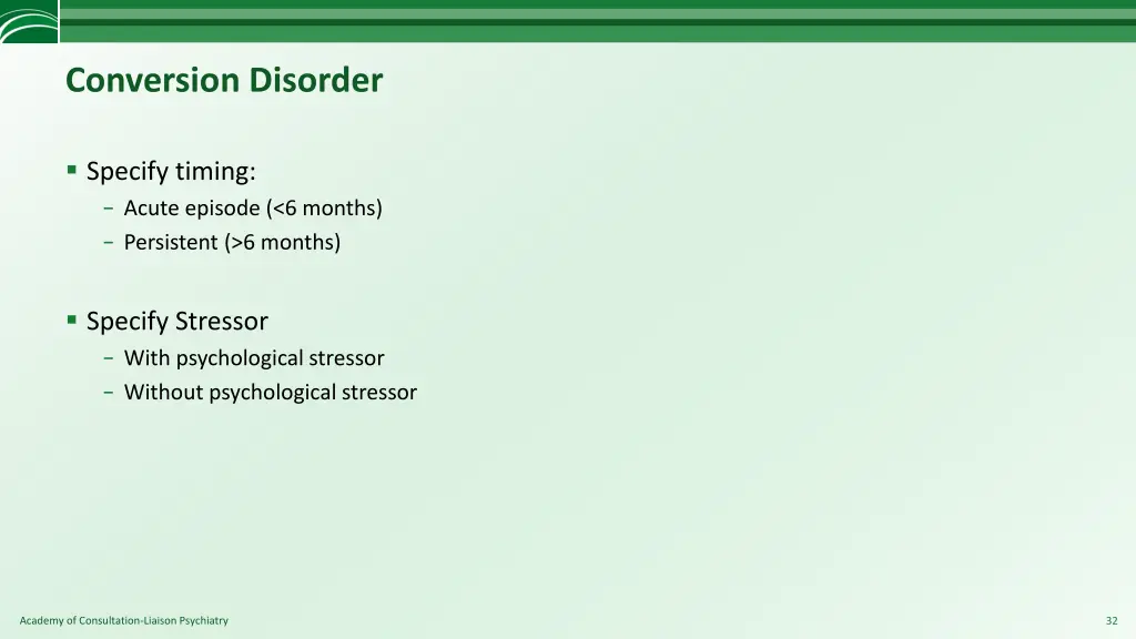 conversion disorder 3