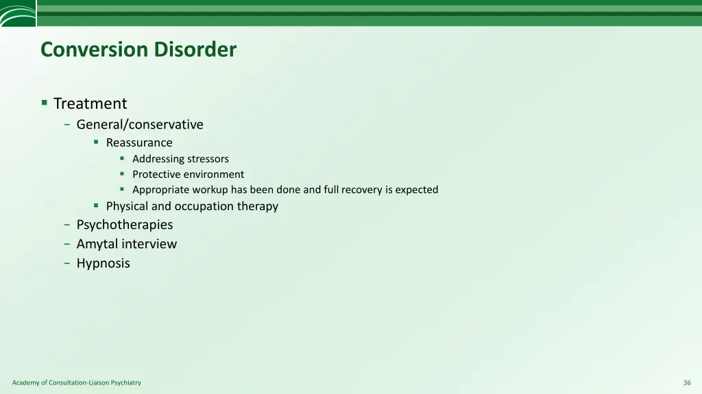 conversion disorder 7