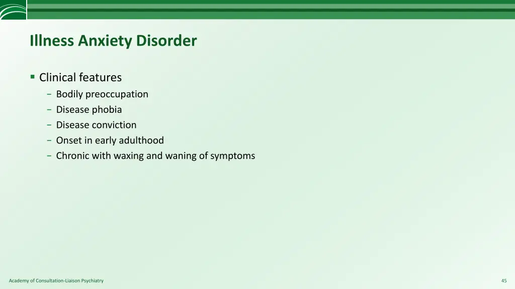 illness anxiety disorder 1