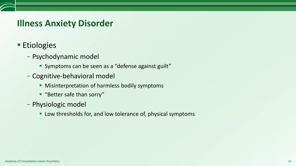 illness anxiety disorder 2