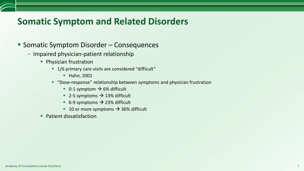 somatic symptom and related disorders 3