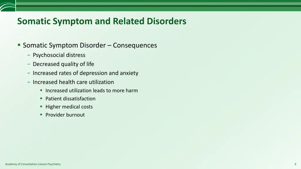 somatic symptom and related disorders 4