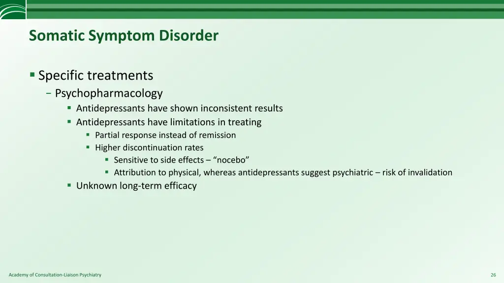 somatic symptom disorder 12