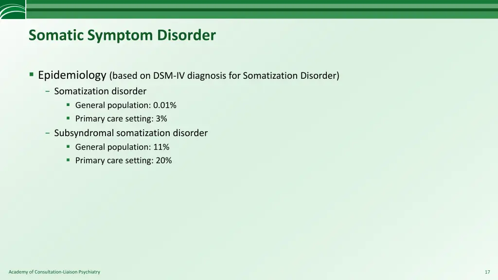 somatic symptom disorder 3