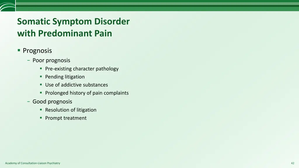 somatic symptom disorder with predominant pain 4