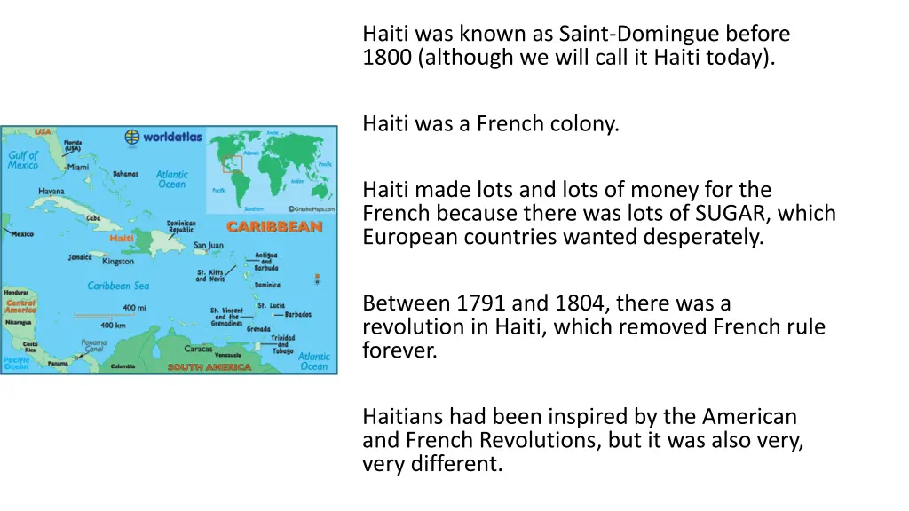 haiti was known as saint domingue before 1800