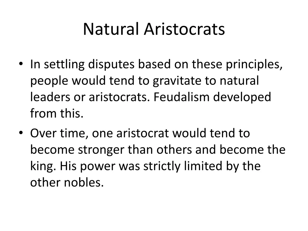 natural aristocrats