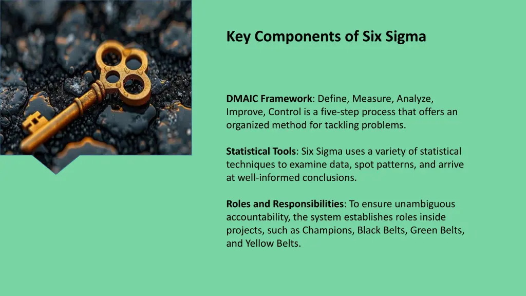 key components of six sigma