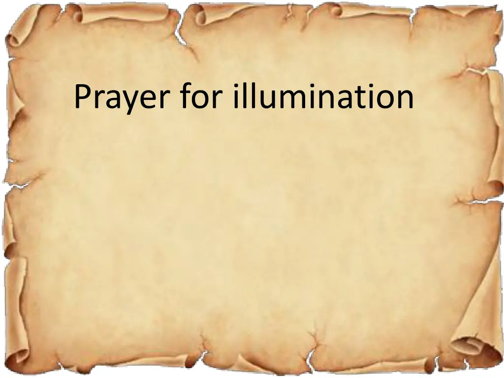 prayer for illumination