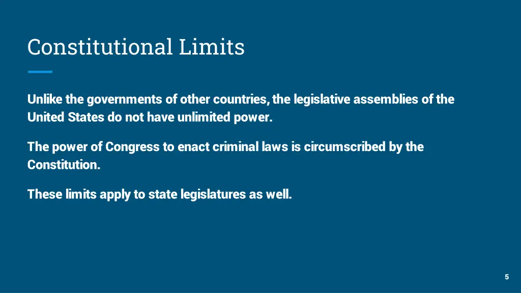 constitutional limits