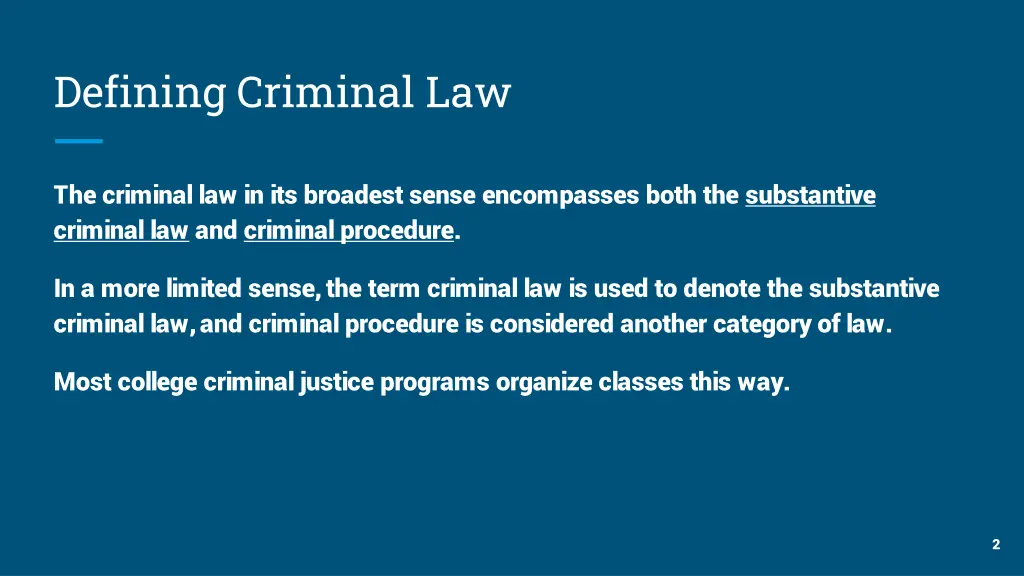 defining criminal law