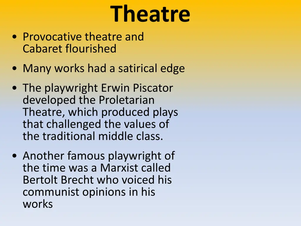 theatre